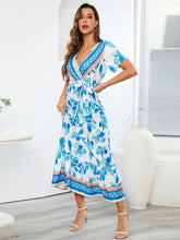 Women's Vintage Exotic Print Long Dress