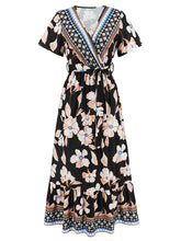 Women's Vintage Exotic Print Long Dress