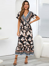 Women's Vintage Exotic Print Long Dress