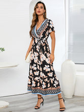 Women's Vintage Exotic Print Long Dress