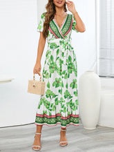 Women's Vintage Exotic Print Long Dress
