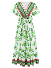 Women's Vintage Exotic Print Long Dress