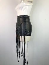 Sexy PU leather pants INS style leather rope braided low waist shorts