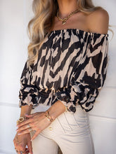 Women's Printed Off The Shoulder Top