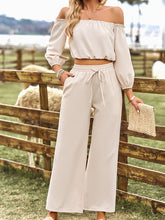Women's casual sexy tube top top wide-leg trousers two-piece set