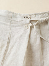 Women's Woven Cotton Linen Baggy Shorts