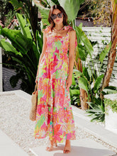 Women's Shoulder-tie Smocked Tiered Dress