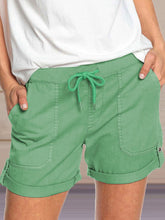 Women's Woven Casual Loose Straight Shorts