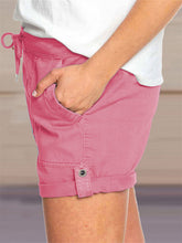 Women's Woven Casual Loose Straight Shorts