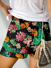 Women's Floral Print High Waist Straight Leg Lounge Shorts