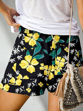 Women's Floral Print High Waist Straight Leg Lounge Shorts