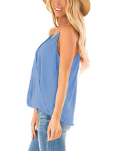 Women's Solid Color Cross V Neck Camisole Top