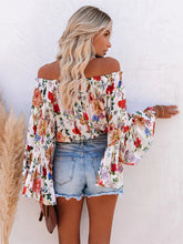 Women's Off-The-Shoulder Floral Print Blouse