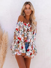 Women's Off-The-Shoulder Floral Print Blouse