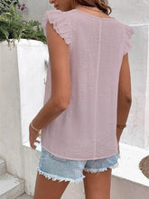 Women's V-neck lace casual solid color shirt