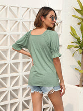 Top Loose Casual Short Sleeve Casual U-Neck T-Shirt