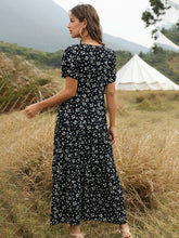 Summer Casual Vacation Women's Ruffle Floral Bohemian Dress