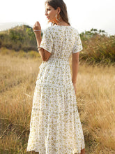 Summer Casual Vacation Women's Ruffle Floral Bohemian Dress