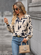 women's long sleeve printed shirt