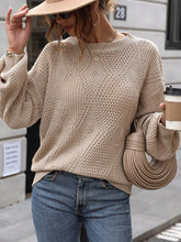 women's cable solid color pullover sweater