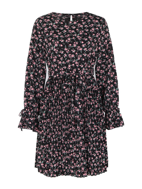 Women's long sleeve printed dress