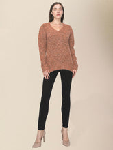 Women's Casual Loose V-Neck Sweater