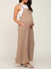 Maternity Woven Loose Lace Casual Overalls