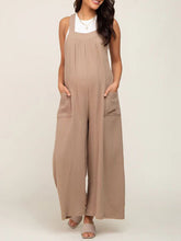 Maternity Woven Loose Lace Casual Overalls