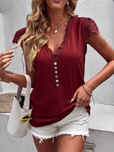 Flying Sleeve V-Neck Knitted Sweater Top